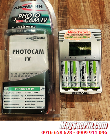 Ansman PhotoCam IV _Máy sạc kèm sẳn 4 Pin sạc Camelion NH-AA2700ARBP2 AlwaysReady